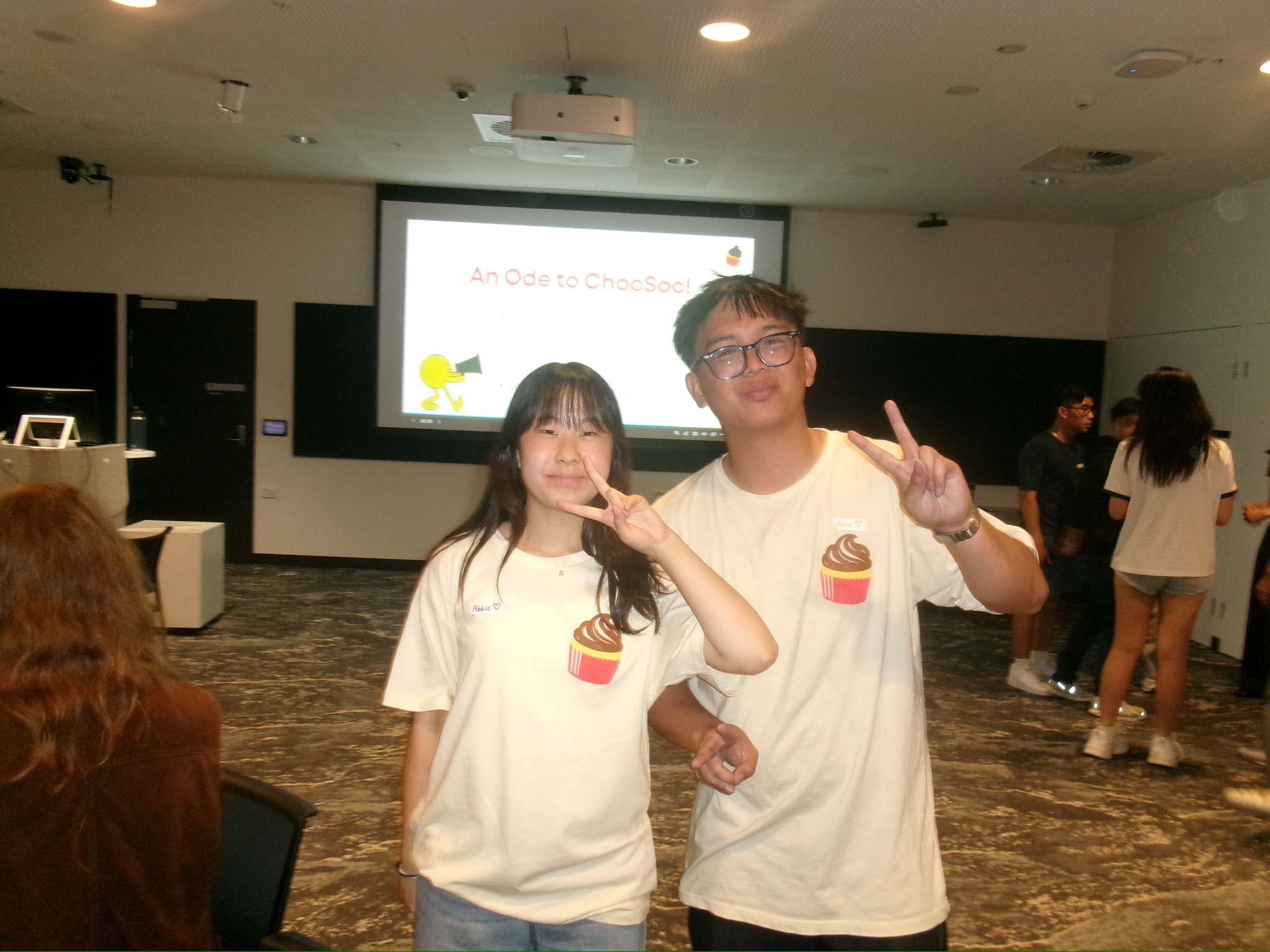 Me and Abbie, CHOCSOC events director
