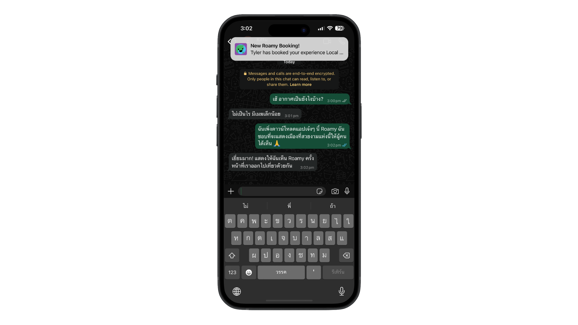 Roamy Locals screen